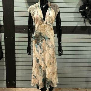 DIANE VON FURSTENBERG Sheer Back Flowy Dress